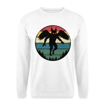 Mothman Retro Cryptid Legend - Sweat-shirt Unisexe - blanc - Devant
