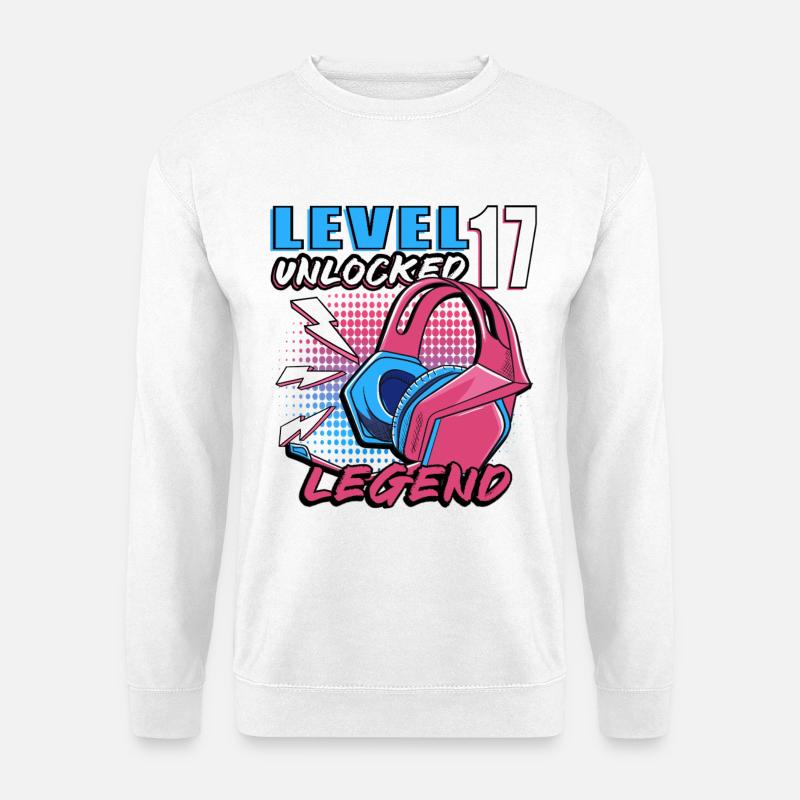 Level 17 Legend Kopfhörer - Unisex Pullover - Weiß