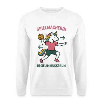 Unicorn Handball Playmaker, Director Backroom - Unisex Sweatshirt - white - Front