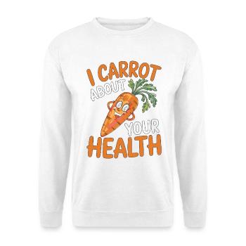 Nutritionniste Je parle de votre diététicien santé - Sweat-shirt Unisexe - blanc - Devant