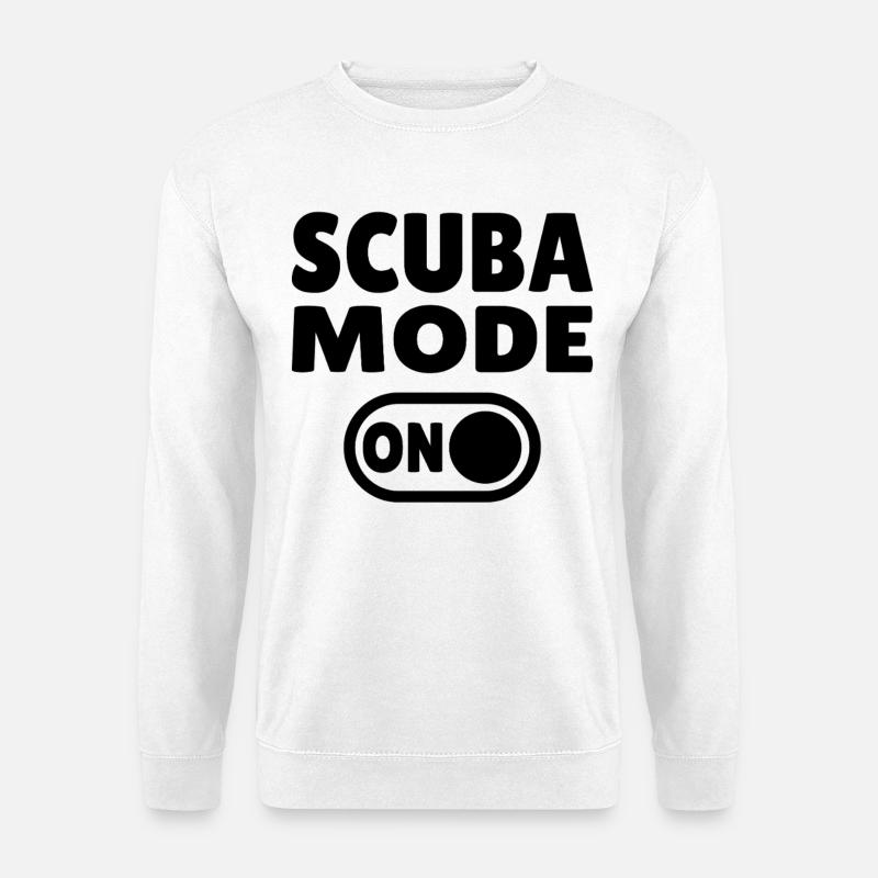 Scuba Mode ON - Taucher - Unisex Pullover - Weiß