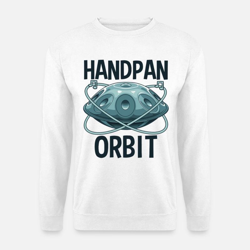 Handpan Orbit - Unisex Pullover - Weiß