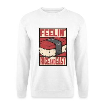 Sushi Feelin Rice et Facile - Sweat-shirt Unisexe - blanc - Devant