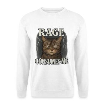 rage consumes me - Unisex Sweatshirt - white - Front