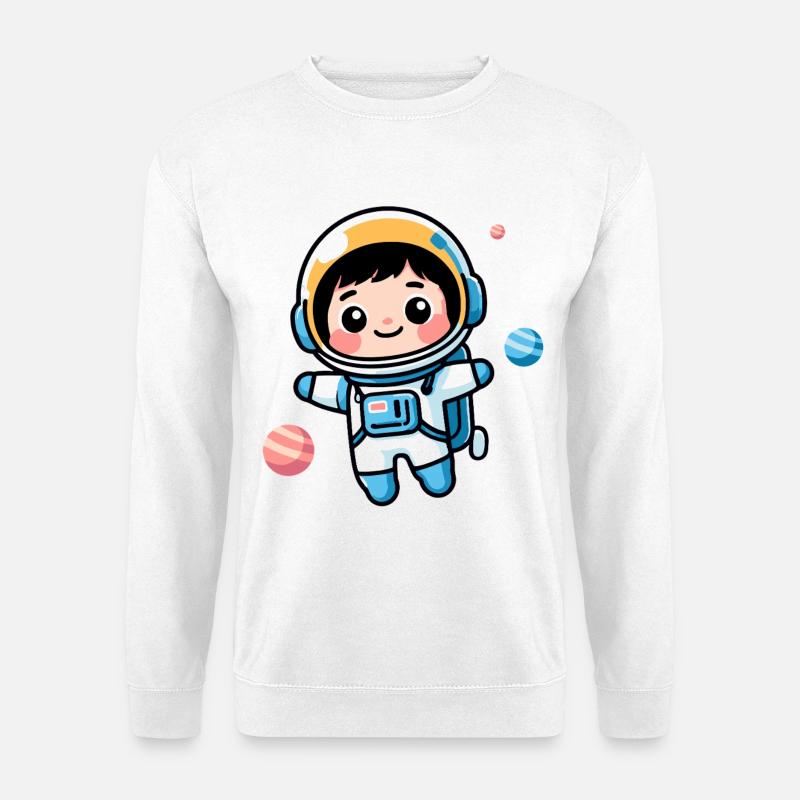Kleiner Astronaut - Unisex Pullover - Weiß