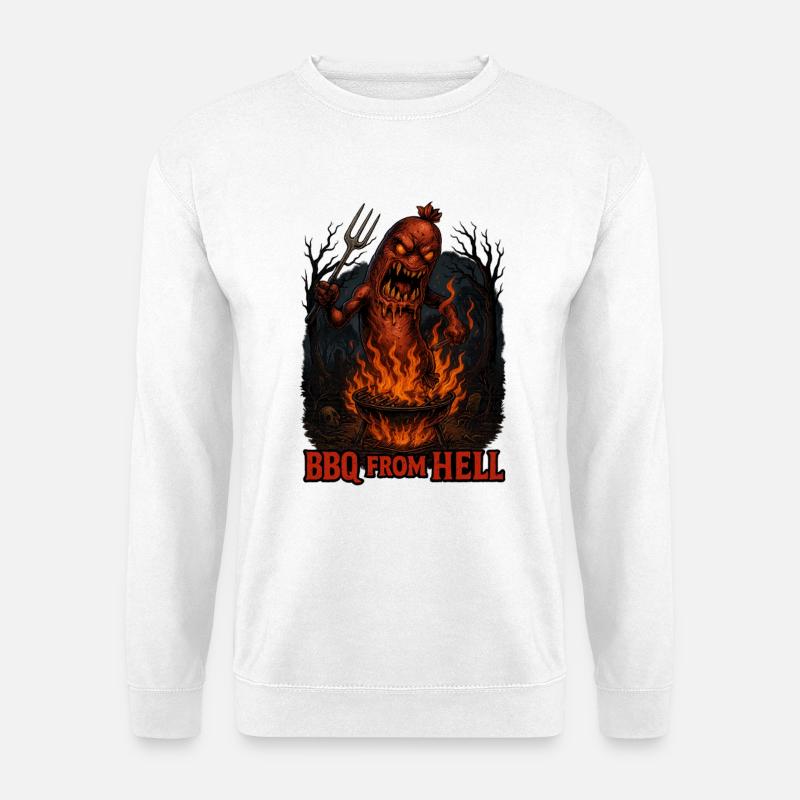 BBQ From Hell - Unisex Pullover - Weiß