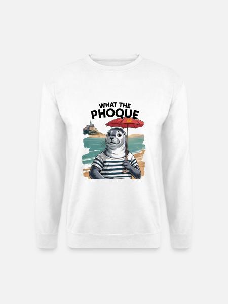 Normandy Seal Pride Humor-Geschenk - Unisex Pullover - Weiß