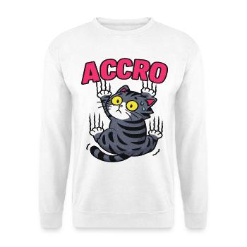 Katzen-HUMOR-Design Cartoon-Süßes Geschenk - Unisex Pullover - Weiß - Vorne