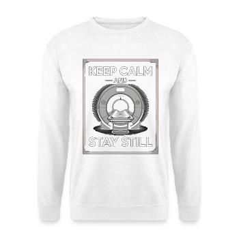Technicien IRM Reste calme et reste Radiologie Technicien IRM Imagerie - Sweat-shirt Unisexe - blanc - Devant