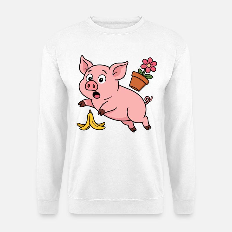 Schwein Gehabt - Unisex Pullover - Weiß