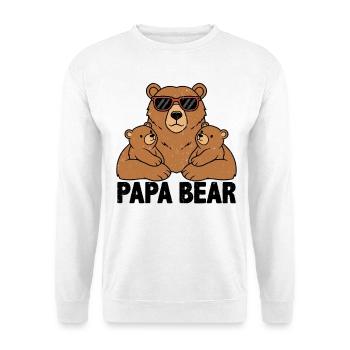 Papa Bear - Unisex Sweatshirt - white - Front