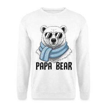 Papa Bear - Unisex Sweatshirt - white - Front