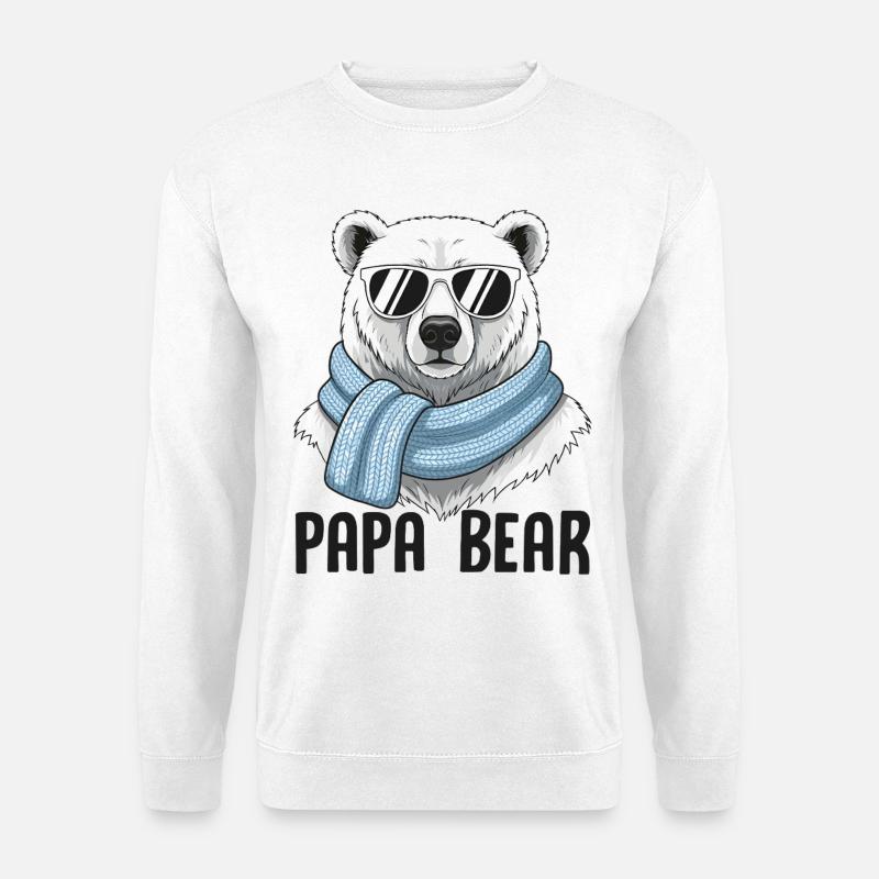 Papa Bear - Unisex Sweatshirt - white