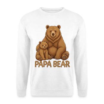 Papa Bear - Unisex Sweatshirt - white - Front
