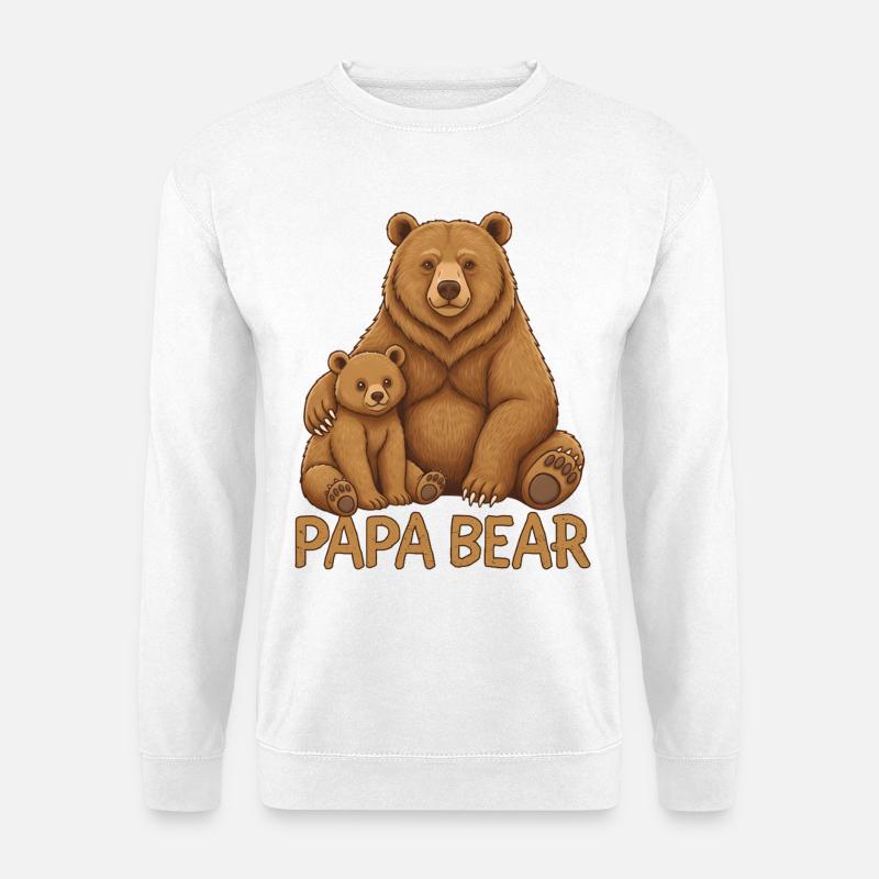 Papa Bear - Unisex Sweatshirt - white