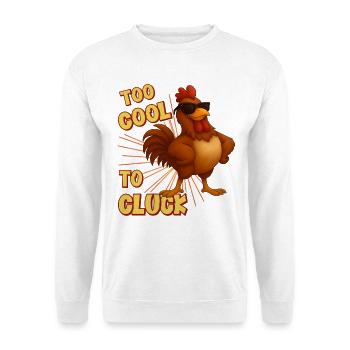 Trop froid pour caqueter, poulet frais - Sweat-shirt Unisexe - blanc - Devant