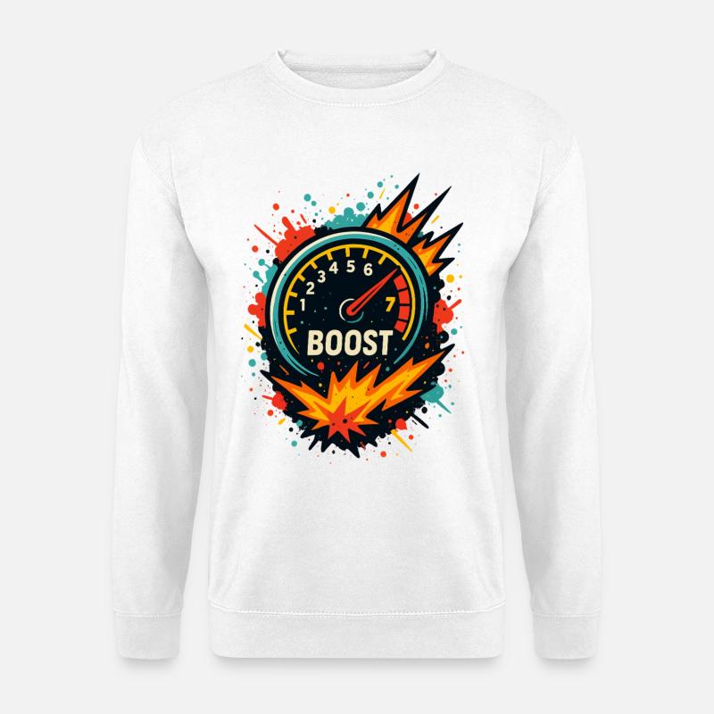 Boost Display Explosive, Turbo Tuning Shirt - Unisex Sweatshirt - white