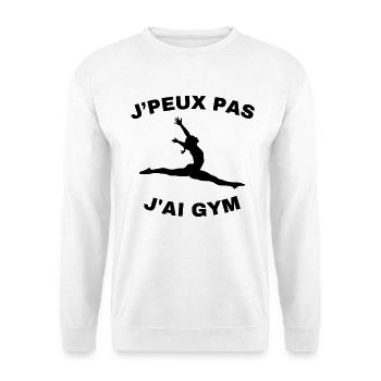 Gymnastics Gift I Can't I Have Gym - Unisex Sweatshirt - white - Front