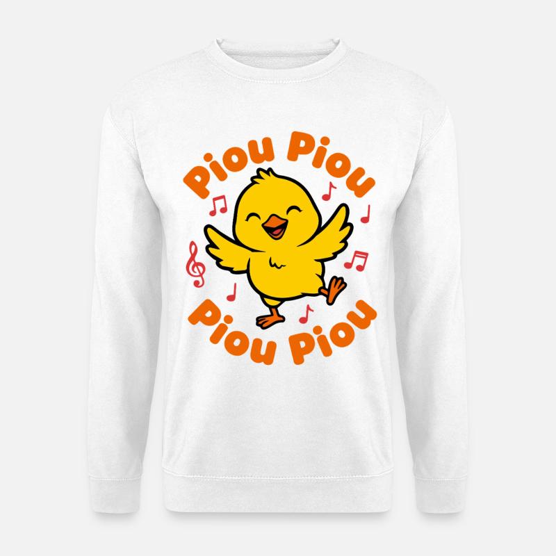 Chick Piou-Piou Happy Dancer - Unisex Sweatshirt - white