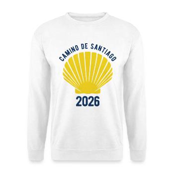 Buen Camino 2026 | Jakobsweg, Pilger, Santiago - Unisex Pullover - Weiß - Vorne