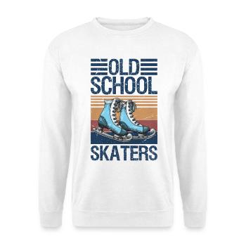 Old School Skaters Roller Skating Roller Derby - Unisex Sweatshirt - white - Front