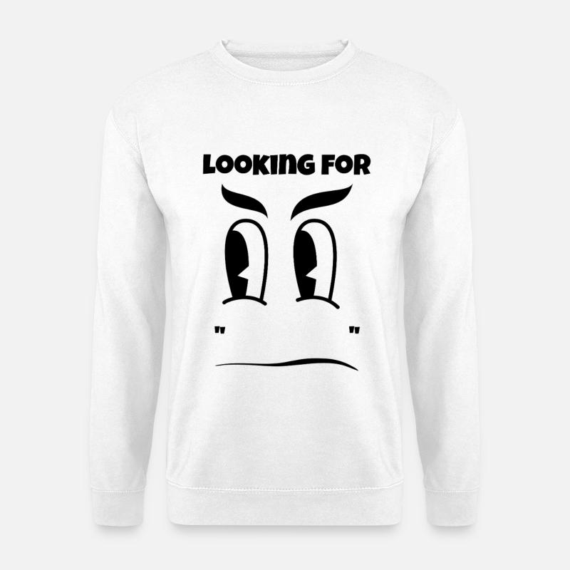 Looking for "Your Text" here - Unisex Sweatshirt - white