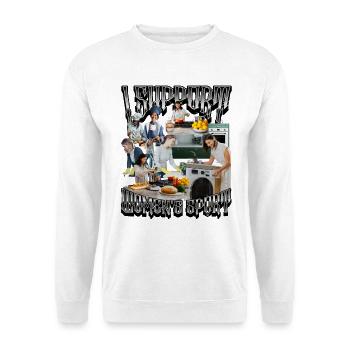 I Support Women's Sports Unwearable Bootleg - Unisex Sweatshirt - white - Front