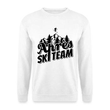 Après Équipe de ski, sports d’hiver, forfaits ski - Sweat-shirt Unisexe - blanc - Devant