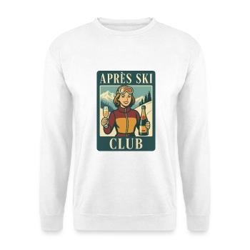 Retro Après Ski Club Ski Holiday Winter Sports - Unisex Sweatshirt - white - Front