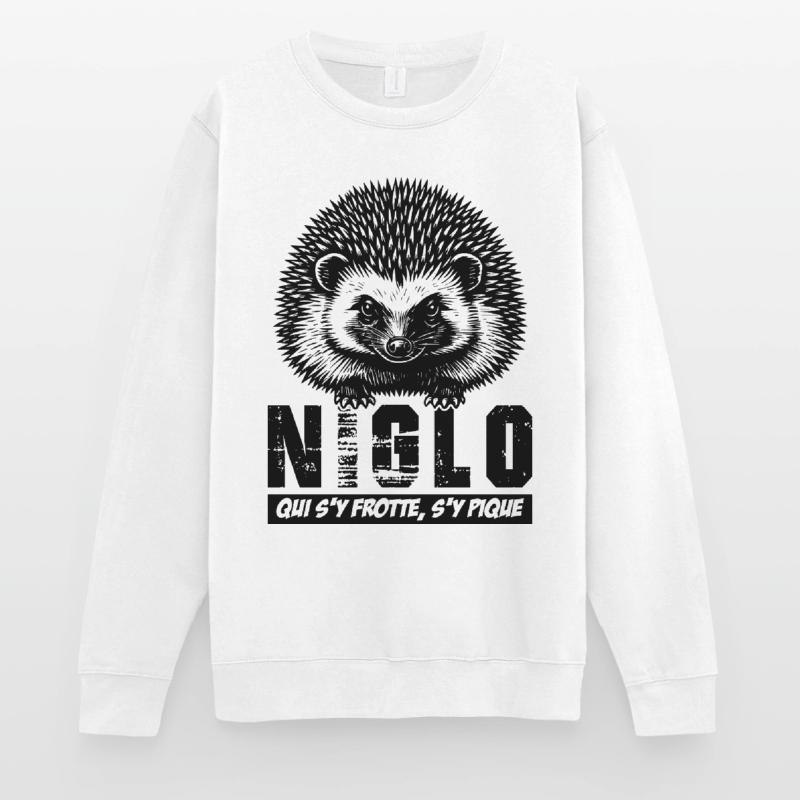 Igel – NIGLO, der sich daran reibt, wird gestochen, Unisex Pullover