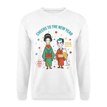 Cheers To The New Year 2026 Celebration Design - Unisex Sweatshirt - white - Front
