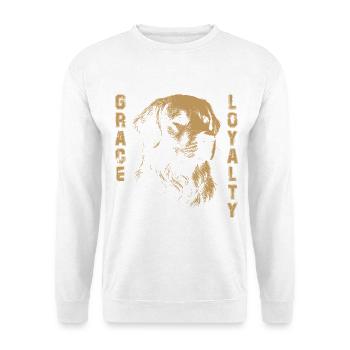 Golden Retriever Grace Loyalty - Unisex Sweatshirt - white - Front