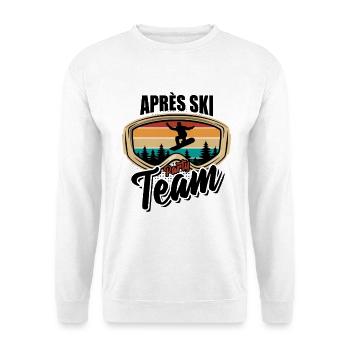 Snowboard | Après Ski Party Team, Winter Sports - Unisex Sweatshirt - white - Front