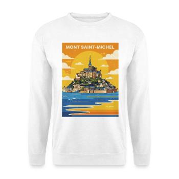 Mont Saint-Michel Poster - Unisex Sweatshirt - white - Front