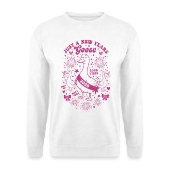 Nur eine Silvester-Gans-Party 2026 - Unisex Pullover - Weiß - Vorne
