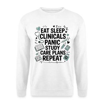 Medizinische Lernliebe Motiv - Unisex Pullover - Weiß - Vorne