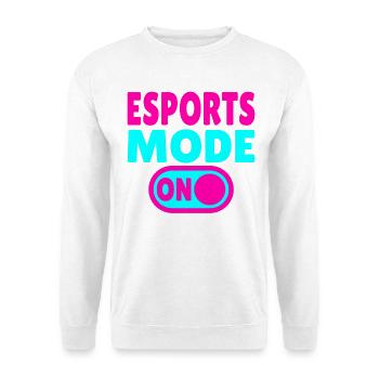 Esports Mode ON – Gaming - Unisex Sweatshirt - white - Front