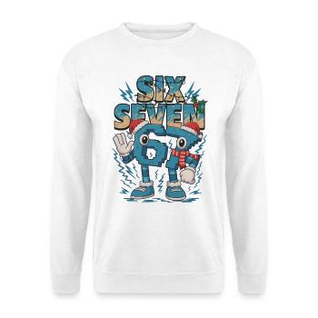 Six Seven 6 7 Italian Brainrot Christmas 67 Trikot - Unisex Pullover - Weiß - Vorne