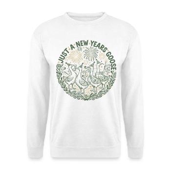 Nur eine Silvester-Gansparty 2026 - Unisex Pullover - Weiß - Vorne