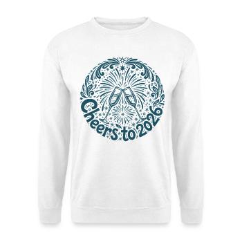 Santé à la fête des feux d’artifice 2026 - Sweat-shirt Unisexe - blanc - Devant