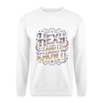 Witchcraft Hexy And I Know It Spellcaster Wicca - Unisex Sweatshirt - white - Front