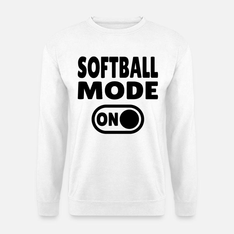 Softball Mode ON - Unisex Pullover - Weiß