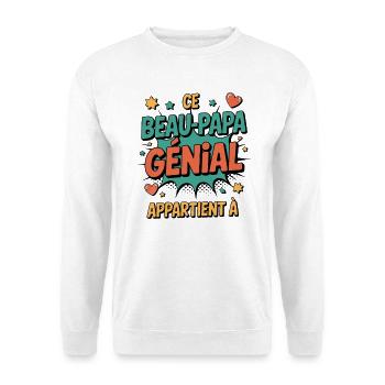 This Awesome Step-Dad to Customize – Family - Unisex Sweatshirt - white - Front