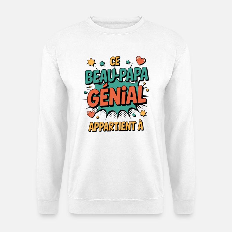This Awesome Step-Dad to Customize – Family - Unisex Sweatshirt - white