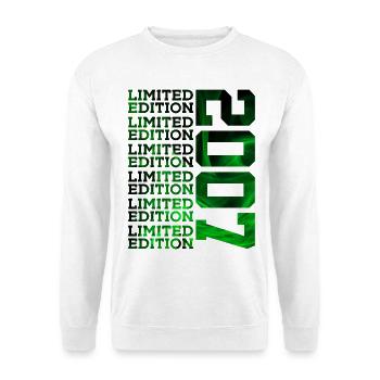 LIMITED EDITION 2007 19 YEARS 19TH BIRTHDAY - Unisex Sweatshirt - white - Front