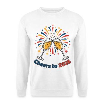 Santé à la conception de la célébration des feux d’artifice 2026 - Sweat-shirt Unisexe - blanc - Devant