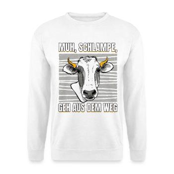 Kuhwitz get out of the way - Unisex Sweatshirt - white - Front