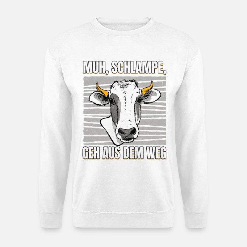 Kuhwitz Geh Aus Dem Weg - Unisex Pullover - Weiß