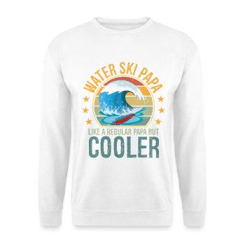 Waterski Papa Fathers Day Ski Lover Papa Water - Unisex Pullover - Weiß - Vorne