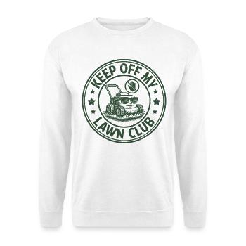 Reste loin de mon club de pelouse - Sweat-shirt Unisexe - blanc - Devant